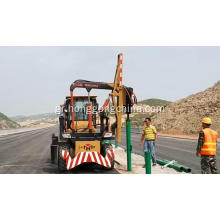 Οδός εκτός δρόμου Highway Guardrail Pile Driver